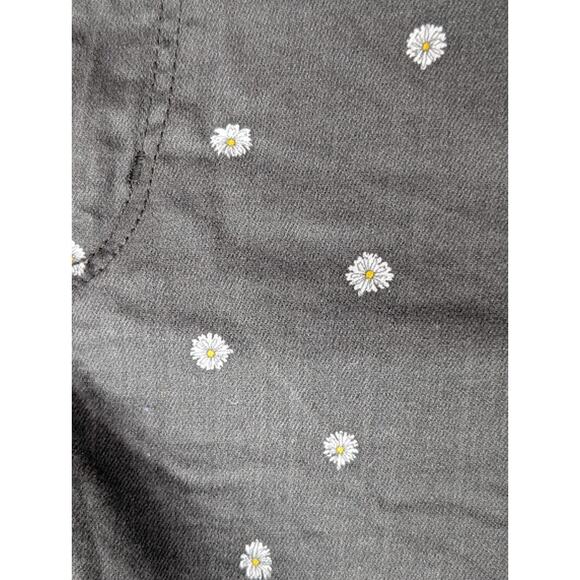 LEVI STRAUSS women's High rise Daisy print shorts black Med/Lg (30) Cottagecore - Picture 3 of 9